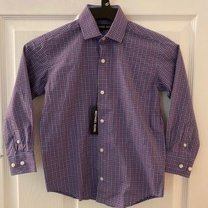 Michael Kors Checkered Button-Up Long Sleeve Shirt